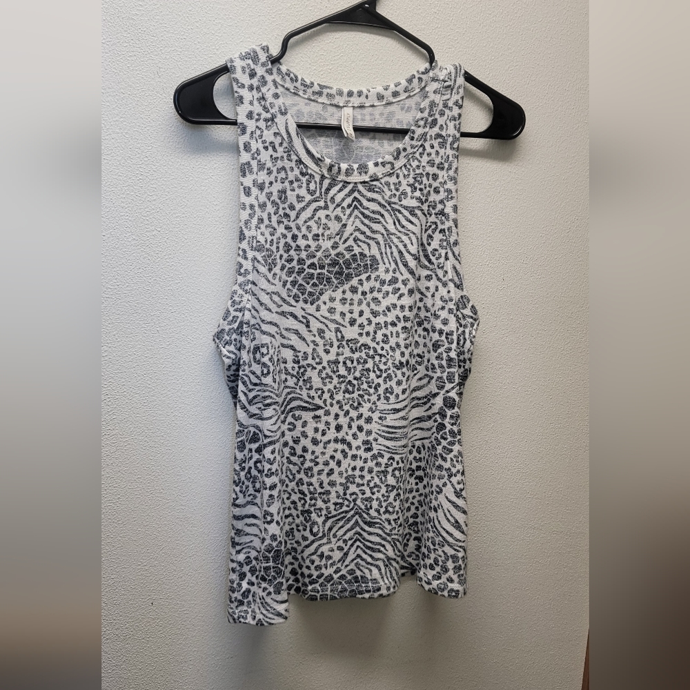 Z Supply Zebra Print Racerback Top